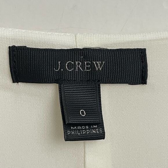 J. Crew 0 tank top white gold sequin bow festive classic contemporary Corpcore - Picture 4 of 8